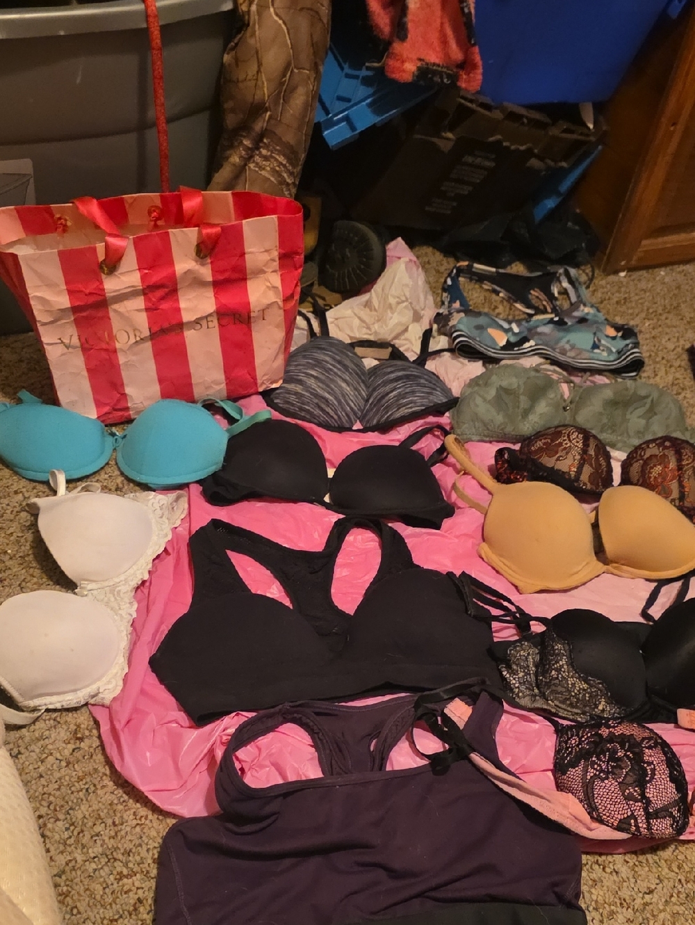 Variety Of Pink Victoria Secret Bra's & More